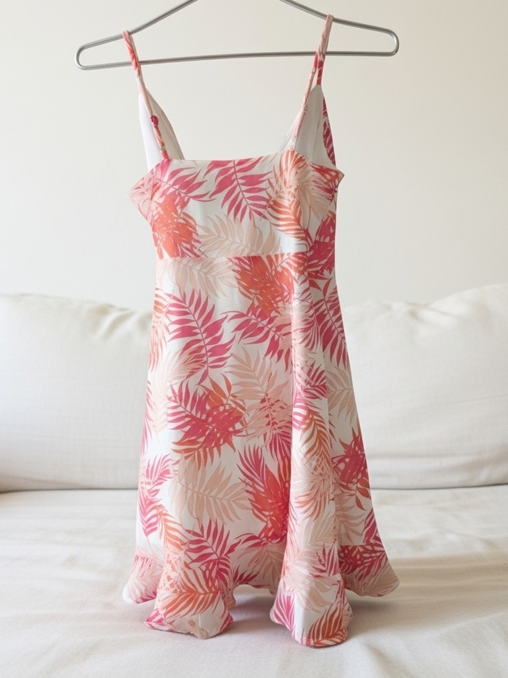 miami Pink & Coral Tropical Wrap Dress - Picture 2 of 2